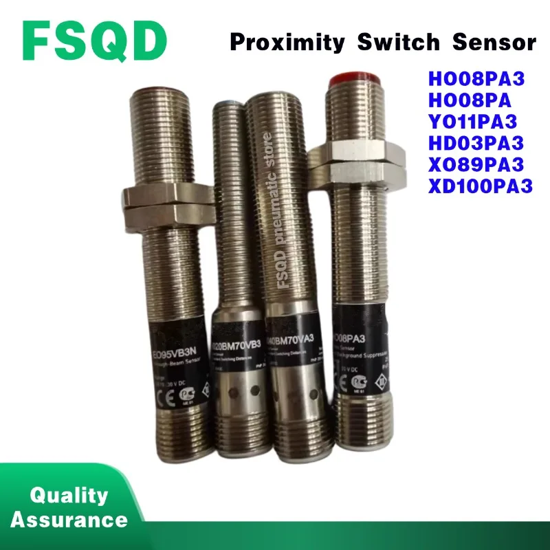 1pc HO08PA3 HO08PA YO11PA3 HD03PA3 XO89PA3 XD100PA3 Proximity Switch Sensor Reflection Photoelectric Switch For wenglor