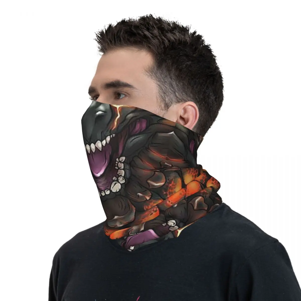 Bazelgeuse (Monster Hunter World) Face Bandana Neck Gaiter Printed Magic Scarf Multifunction Balaclava Riding Adult All Season