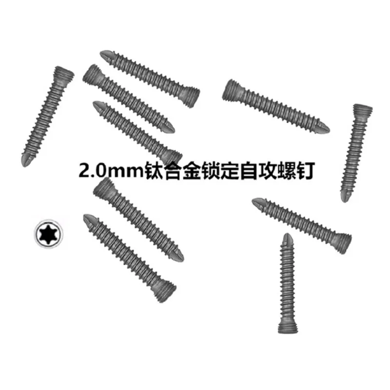 

2.0mm Stardrive Head Locking Screws Titanium Alloys Implant Veterinary Medical Products Mascotas Orthopedic Surgical Instruments