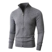 Animal Game Men's Zipper Cardigan Jackets Casual Woolen Sweater Turtleneck Knitwear Warm Jumper Cold Blouse Outdoor Sweatcoats 2