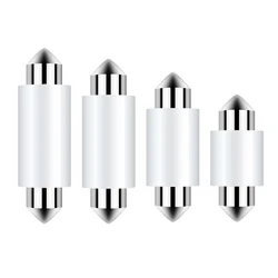 2X Festoon C5W LED Lights 6000K White 12V C10W DE3175 239 272 6418 SV8.5 31mm 36mm 39mm 41mm License Number Plate Lamp