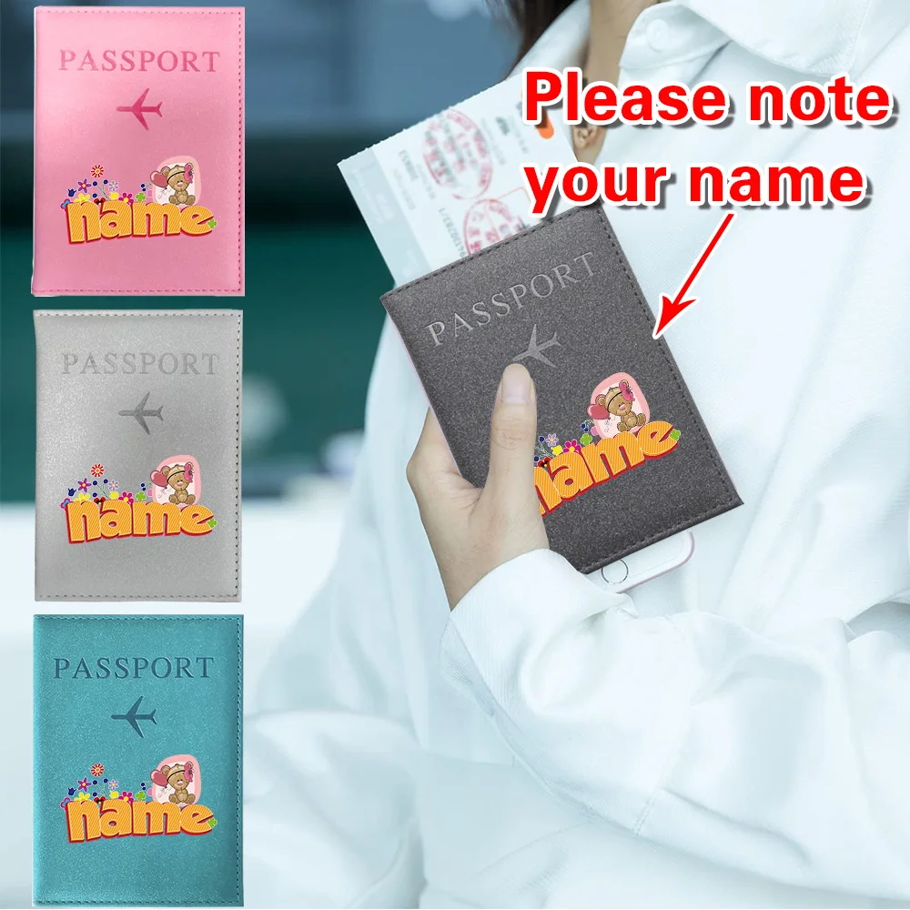 

Personalized Customized Name Passport Business Travel Credit Card Passport Storage Bag Portable Certificate Storage Accessories