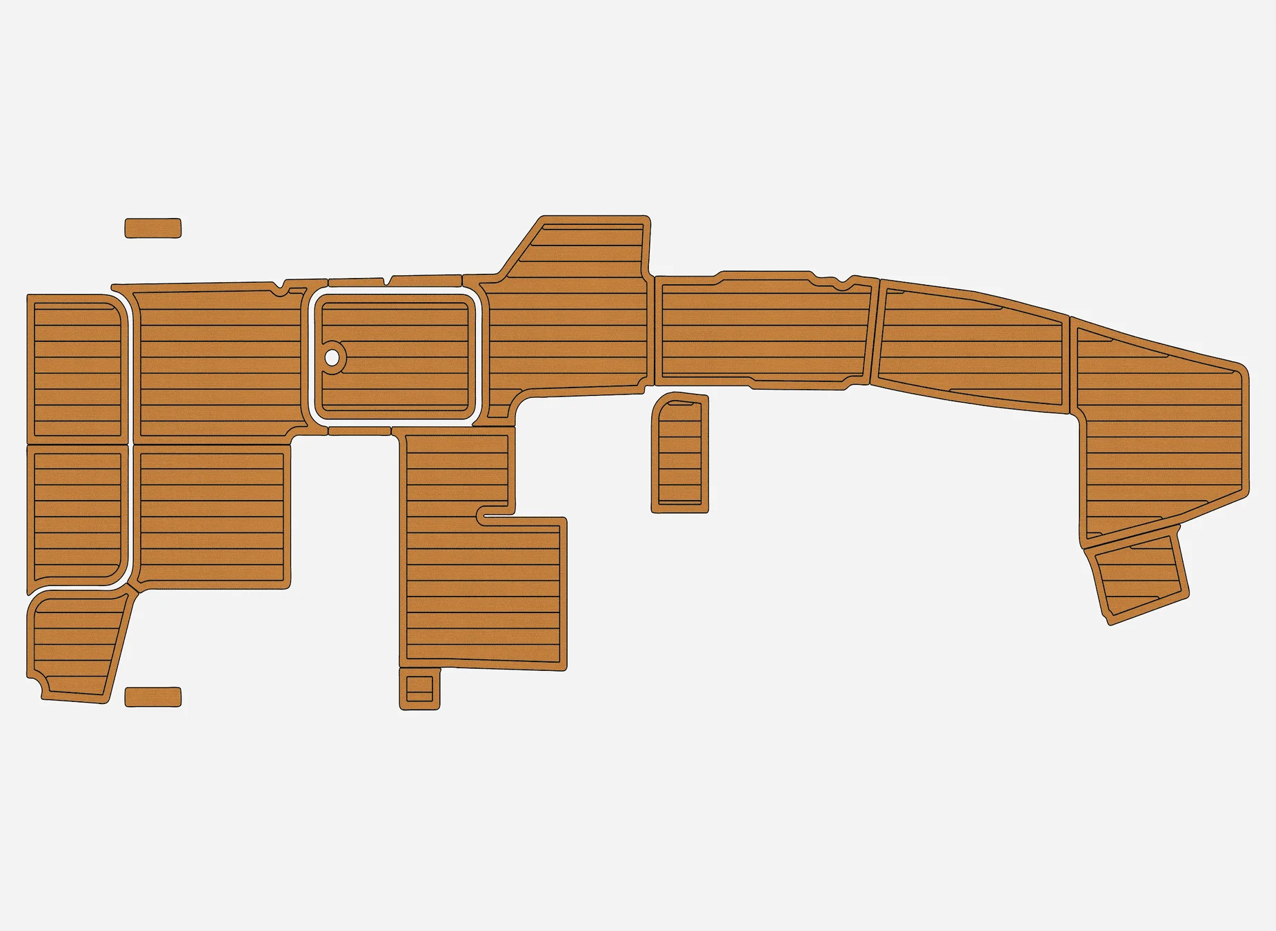 2022-2025 صيغة 330 CBR 1/4 "6 مللي متر إيفا رغوة عدم الانزلاق بولي كلوريد الفينيل خشب الساج التزيين البحرية حصيرة سيديك جاتورستيب السجاد أرضية بحرية #1