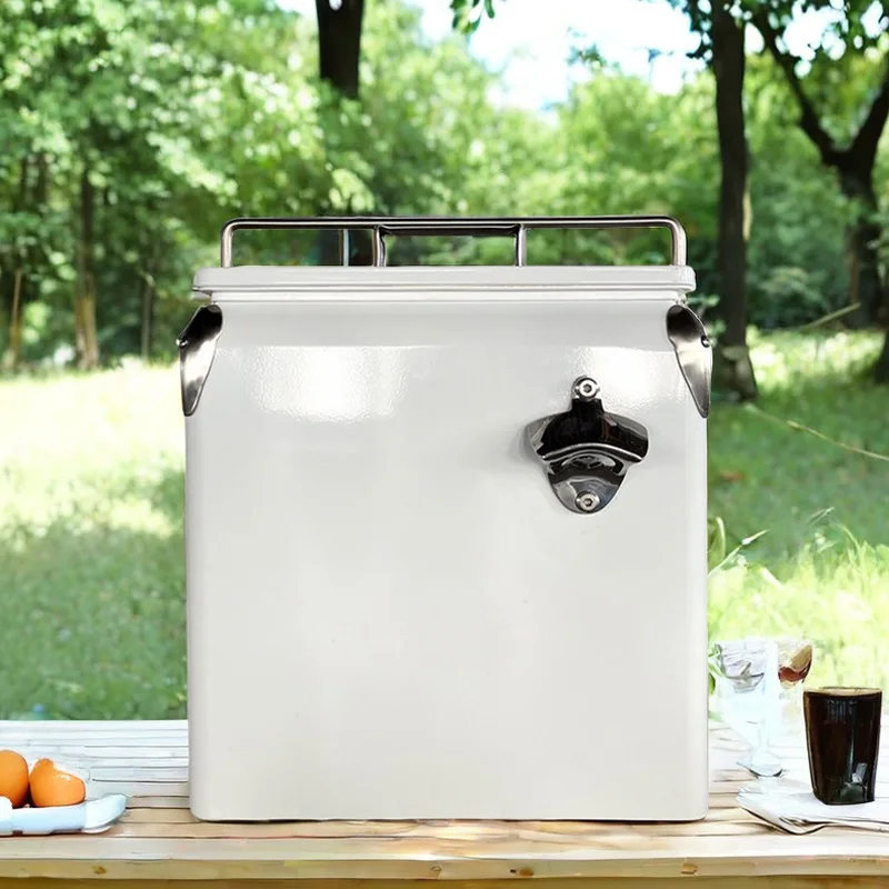 

Double metal plastic small ice bucket