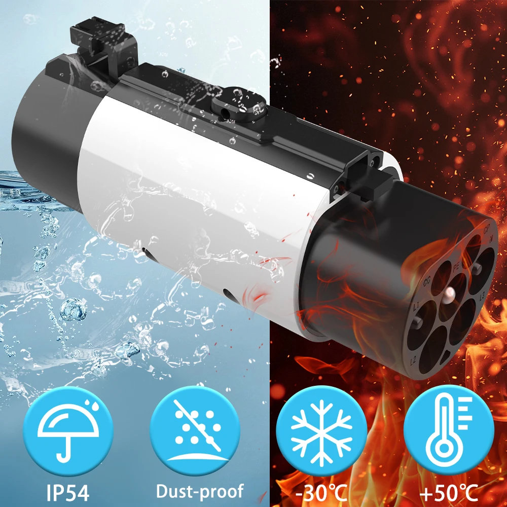 Unirise Type1 to GBT AC Adapter 7KW 32A 250V Type1  EV Charging Converter J1772 to GB/T For Electric vehicles charger Connector