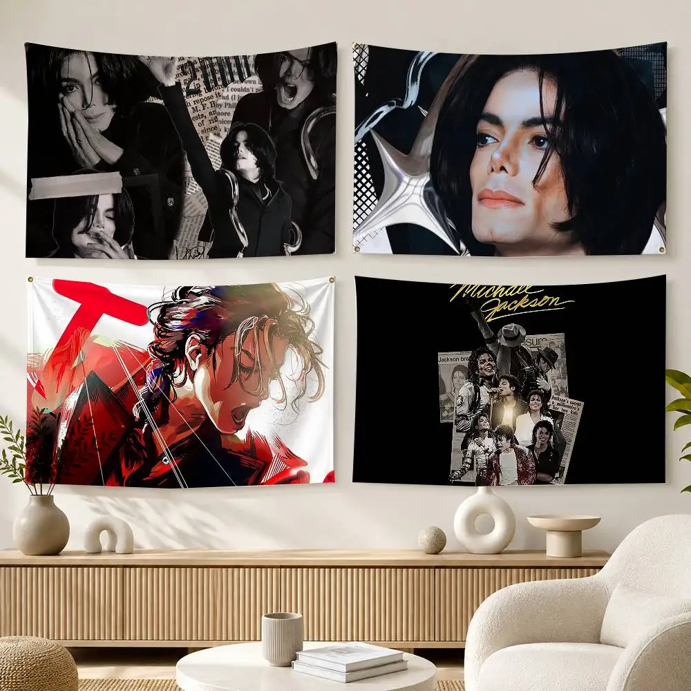 Music Legend Michael J-Jackson  Flags Wall Hanging Background Art Banner for Bedroom Home Outdoor Decor