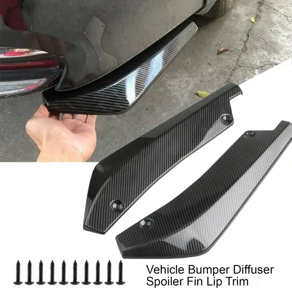 Universal Car Rear Bumper Lip Diffuser Splitter Spoiler Scratch Protector Rear Corner Rear Llip Rear Spoiler Retrofit