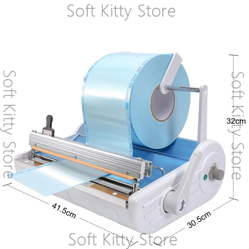 Useful 80 Dental Sterilization Bag Sealer with Bracket Packaging 500W AC220V 50Hz for Medical Equipment Packaging 0-250mm NEW