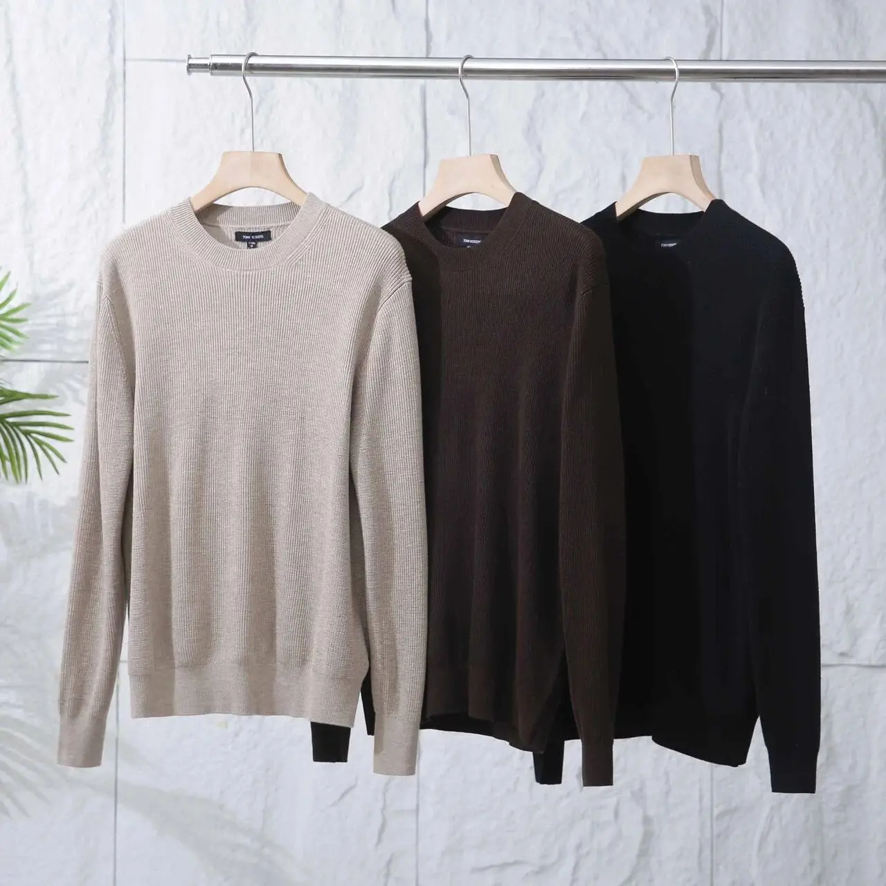 

Мужской зимний вязаный свитер из смесовой шерсти и шелка со спандексом, круглый вырез, повседневный, теплый, модный, свободного кроя, с длинным рукавом