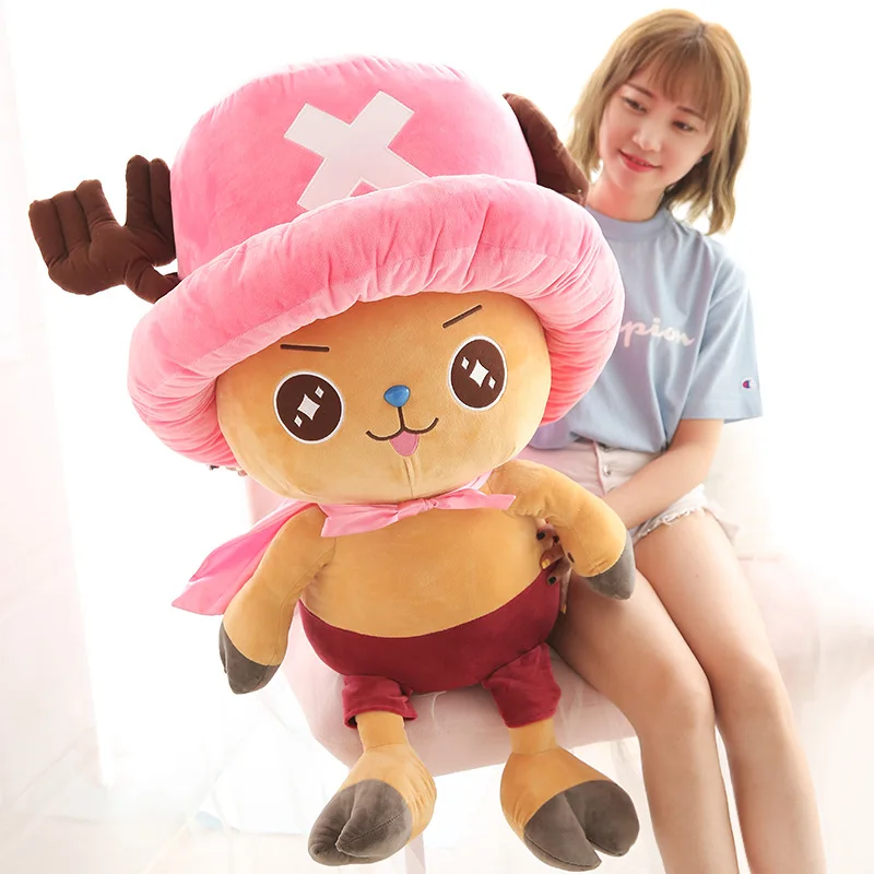 70cm große Größe ein Stück Chopper Anime Plüsch ausgestopfte Puppe Spielzeug kawaii niedlichen weichen Peluche Spielzeug Kinder Kissen Kinder