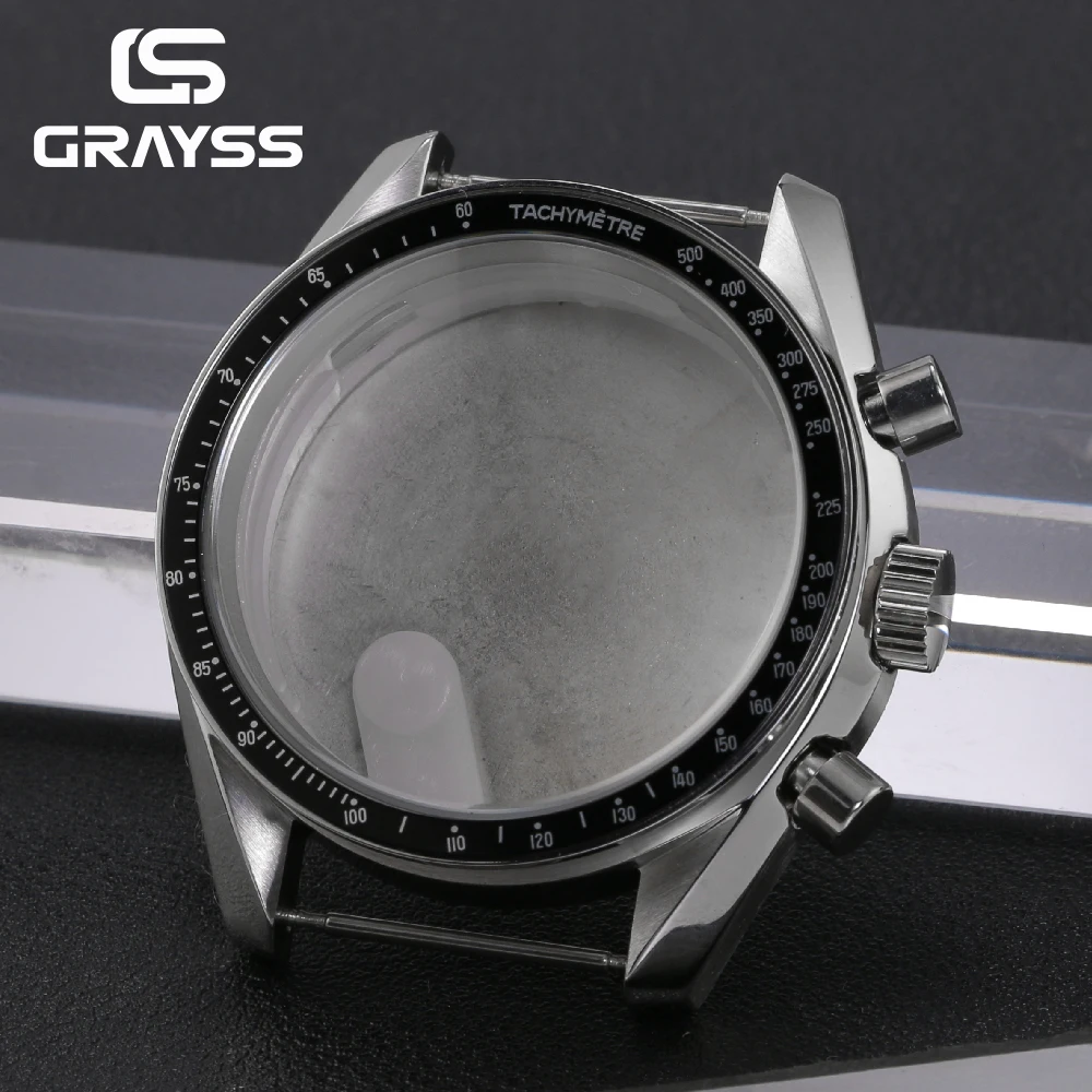 VK63 Gehäuse 39,7MM für Speed Master Metallgehäuse Lünette Chronograph für VK63 Uhrenzubehör Uhrenteile Passend für 20mm Armband – Detail 8