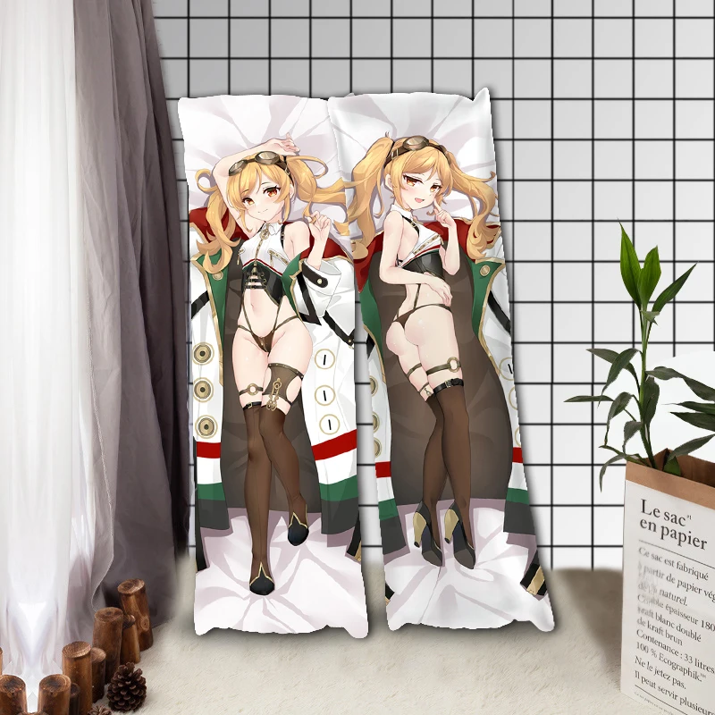 Azur Lane RN Leonardo Da Vinci Body Pillow Case 180cm Long Dakimakura Soft Comfort Peachskin 2WAY Throw Pillow Cover Case Otaku