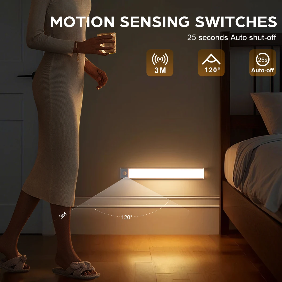 Home Decor Wall Light Bar PIR Motion Sensor home appliance Rechargeable USB LED Wall Lamp Higher Price but Enjoy Better Quality
