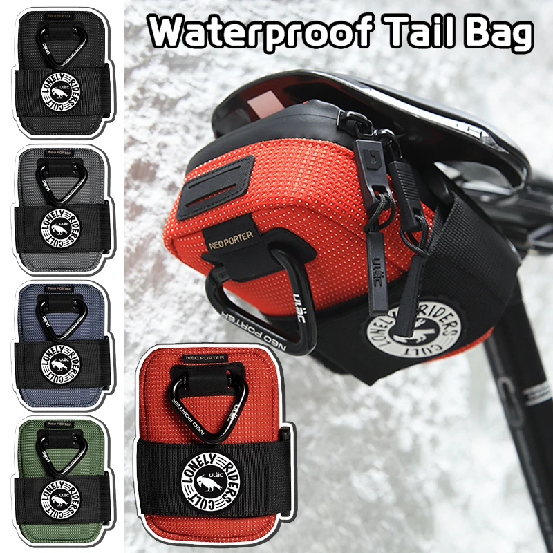 Mini Portable Bicycle Saddle Bag Waterproof Seat Tail Bag MTB Road Bike Quick Release Cycling 0.5L Seat Pack Rear Bag