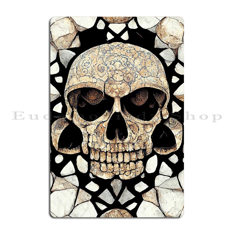 تذكار موري فسيفساء من بومبي علامات معدنية سينما جراج المطبخ جدار ديكور ملصقات معدنية مخصصة