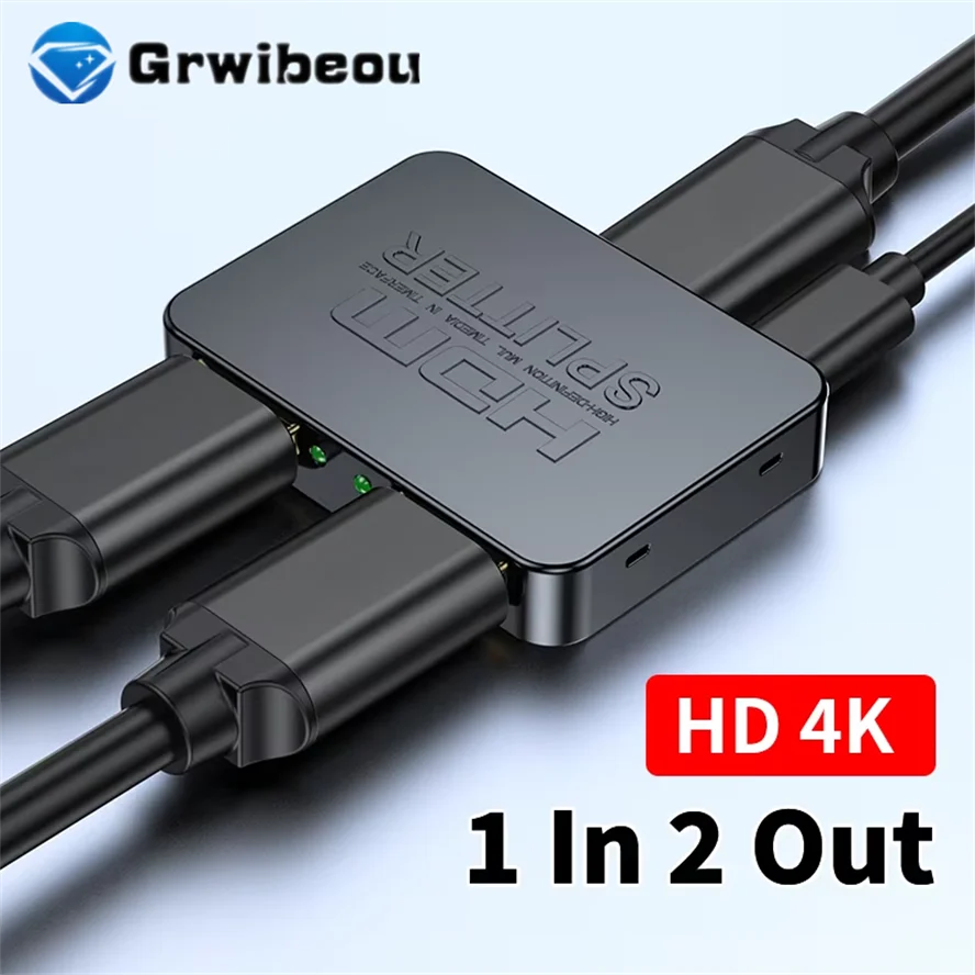 

HD 4K HDMI-совместимый разветвитель 1 в 4 выхода 4x1 HDTV-переключатель HDMI-совместимый адаптер Видеопереключатель для ТВ-приставки PS4 DVD ПК Ноутбук