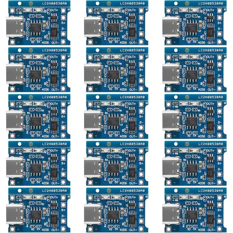 10/100pcs TP4056 +Protection Dual Functions 5V 1A type c 18650 Lithium Battery Charging Board Charger Module