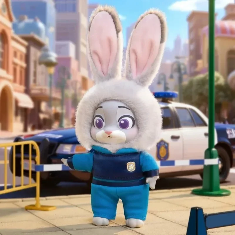 حقيقية Zootopia نيك جودي النمو رحلة سلسلة صندوق أعمى الفينيل أفخم دمية المفاتيح للحقائب صندوق غامض لعبة أطفال هدية عيد ميلاد #4