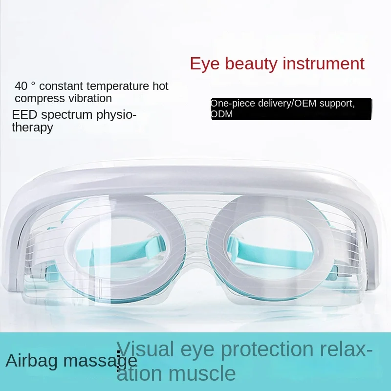 LED Fototerapia Eye Massage Instrumento, Hot Compress, Vibração, Anti-fadiga, Máscara Beleza