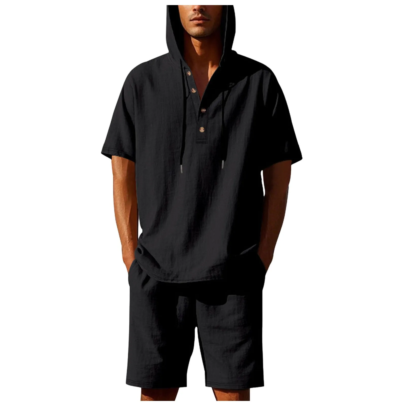 

54 Suit Men Sets Outfits 2 Piece Summer Short Sleeve Shirt And Shorts Set Beach Wear Vacation Outfit Suit 48r