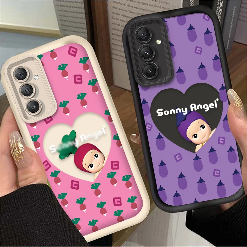 Clever S-Sonny Angel Fruit Soft Case for Samsung Galaxy A35 A55 A15 A25 A16 A06 A05 A05S A24 A13 A23 A12 A22 A32 A52 A71 A51 4G