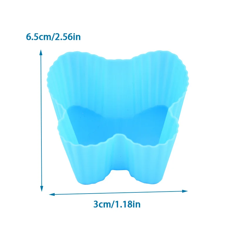 Moldes de silicona reutilizables para magdalenas, moldes antiadherentes de fácil limpieza para magdalenas, 1 piezas