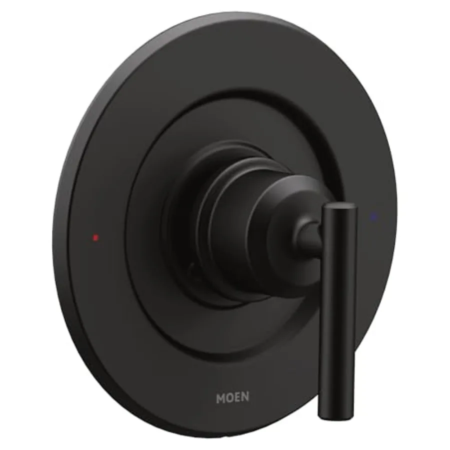 

Gibson Pressure Balancing Modern Shower Lever Handle, Posi-Temp Valve Required, Matte Black, T2901BL