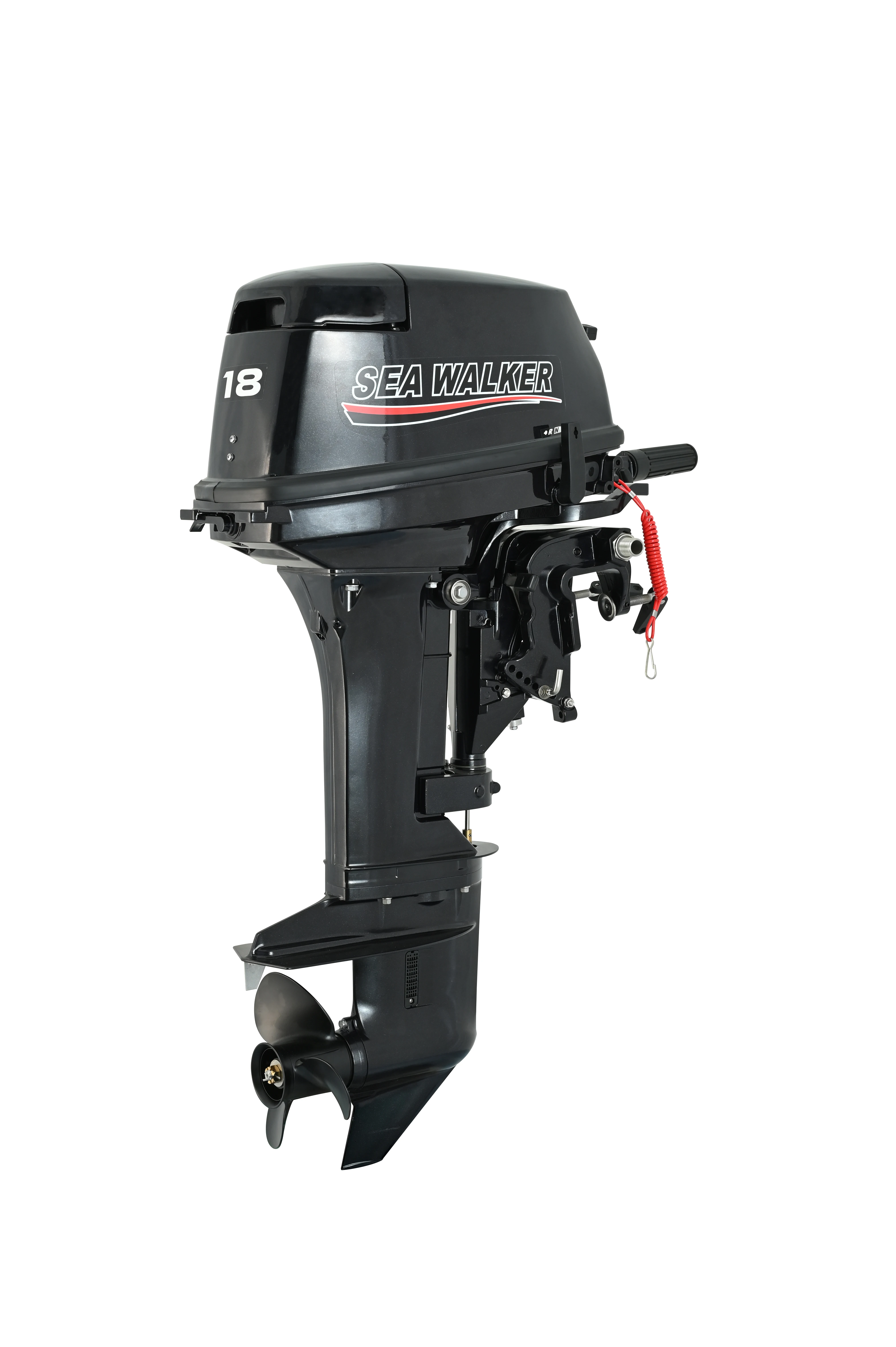 New Premium 18HP Electric Start 2-Stroke Outboard Marine SEAWALKER T18MHS-T Tohatsu Style CE Compliant for Professional Fishing