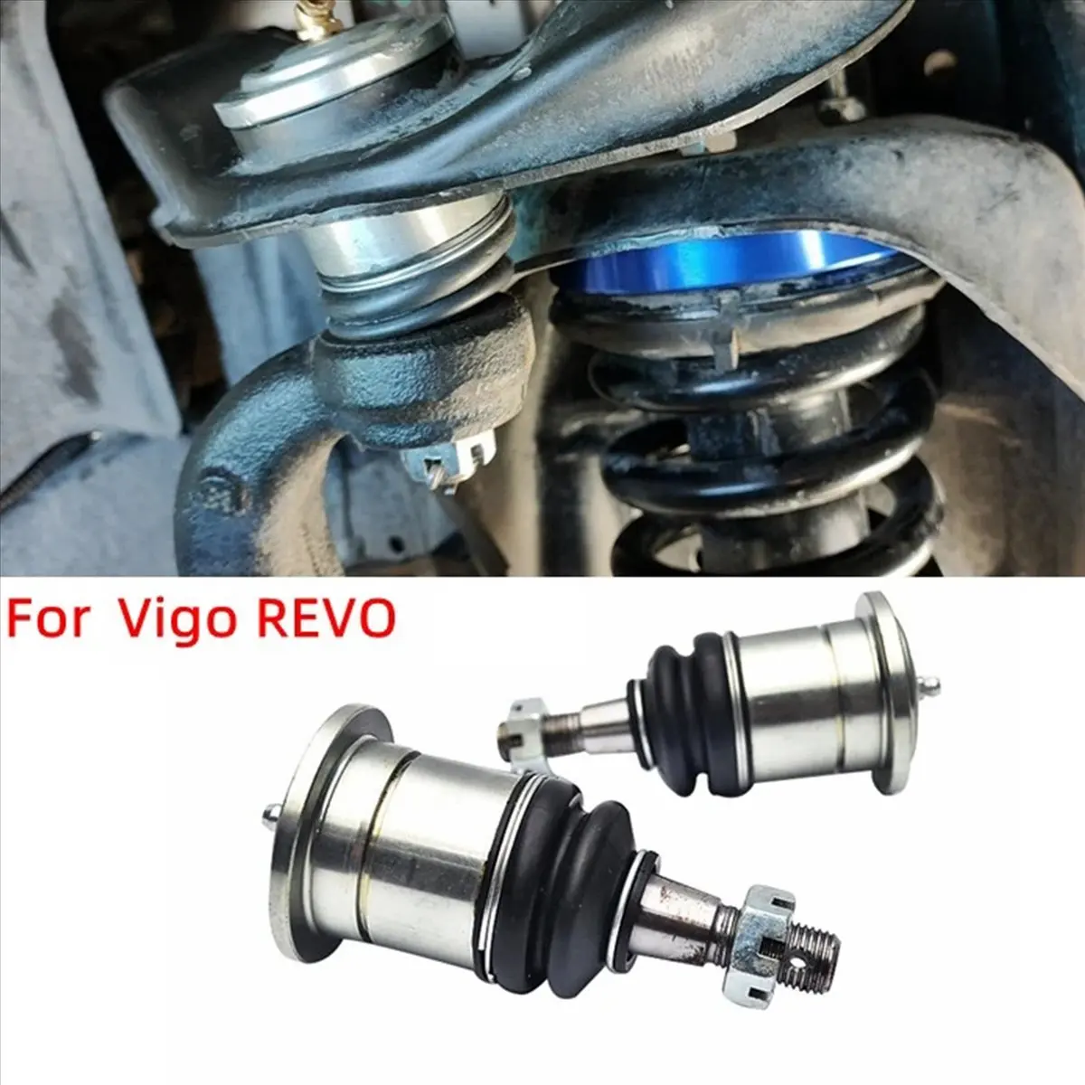 #37M (Black&Silver)25mm Extended Upper Greasable Ball Joint for Toyota Hilux Vigo 2005-,Automotive Parts & Accessories
