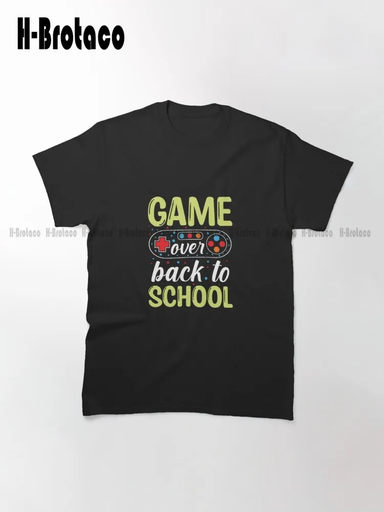 Spiel Über Zurück Zu Schule Klassische T-Shirt Custom Geschenk Lustige Kunst Streetwear Cartoon T Kreative Lustige T Xs-5Xl Unisex Retro