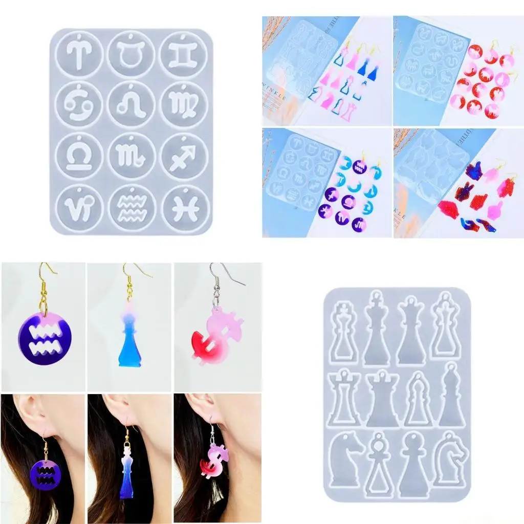 

D46E универсальные силиконовые формы DIY формы для изготовления ювелирных изделий модные аксессуары форма для литья из смолы для