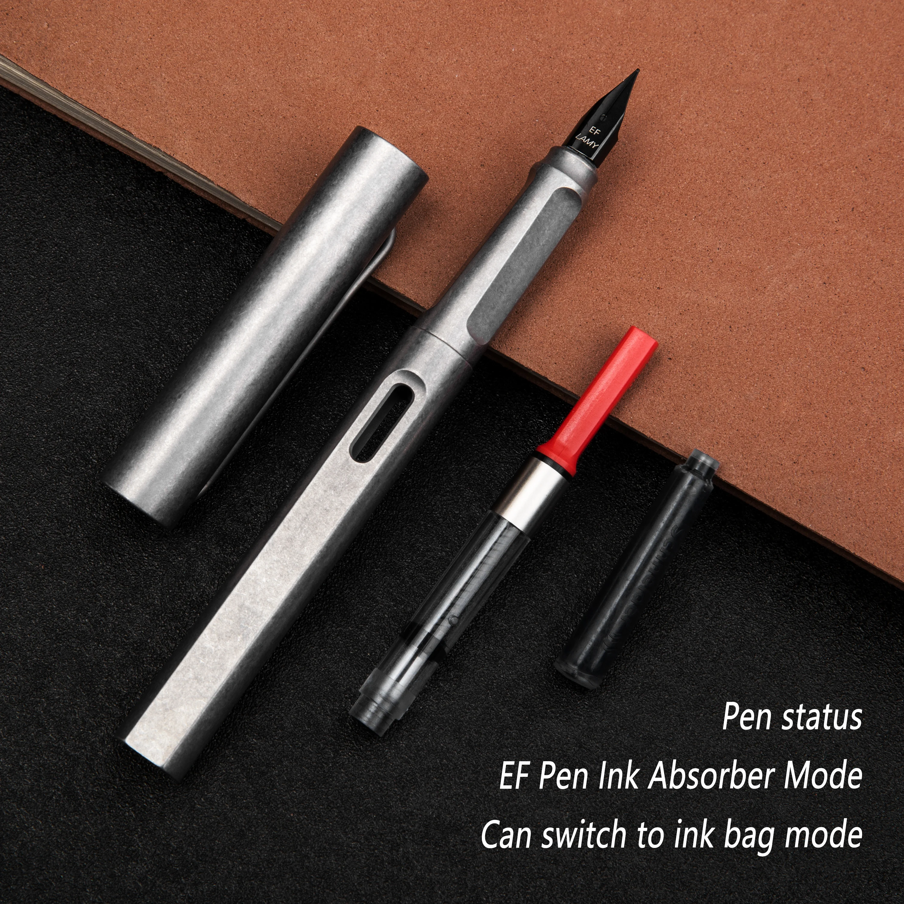 Titanium Alloy Tactical Pen Glossy Stone Washing Office Writing Self Protection Multi Functional EDC Tools Neutral Graduation Gi