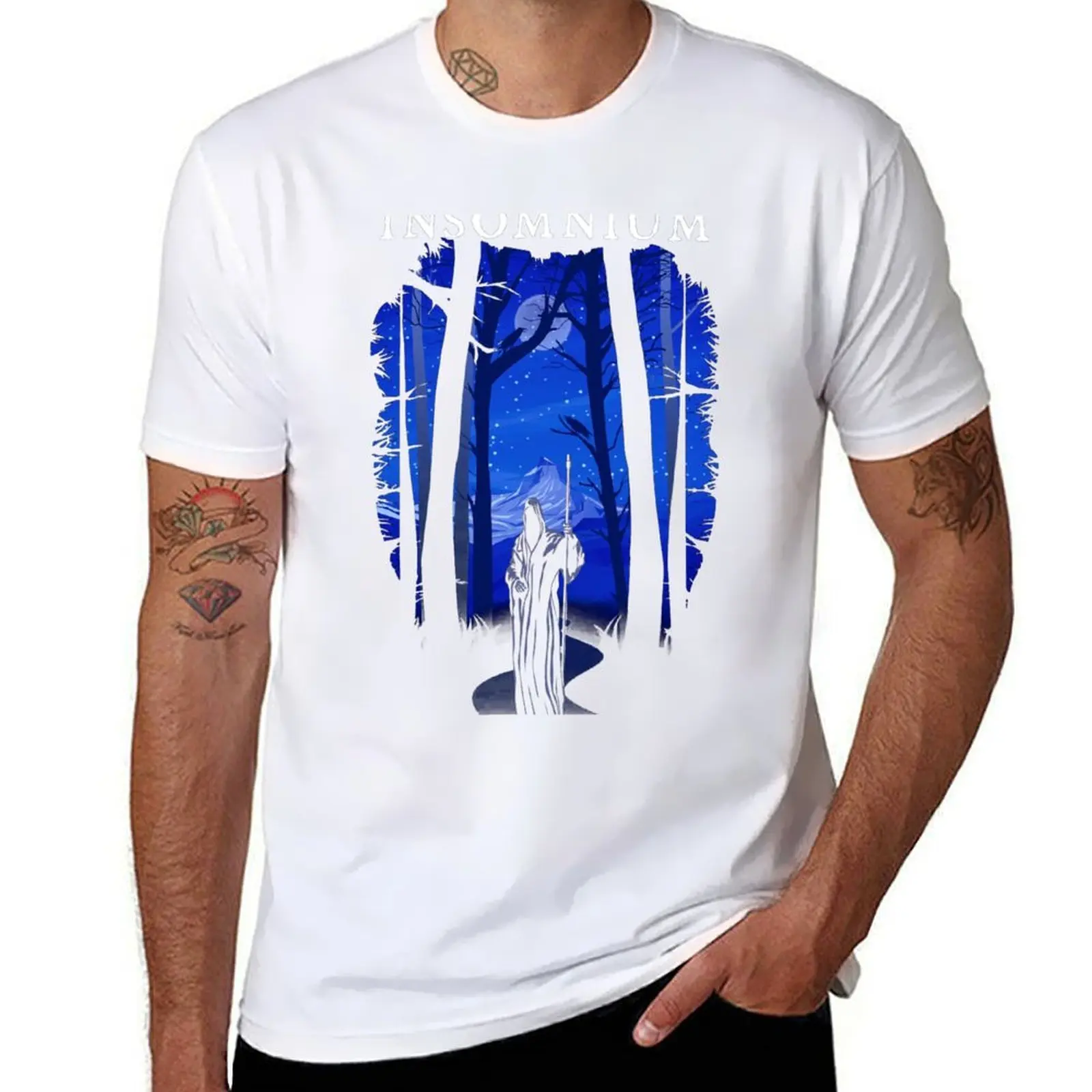 

INSOMNIUM BAND T-Shirt t shirt men 100% cotton luxury brand man t shirt designer T-Shirt