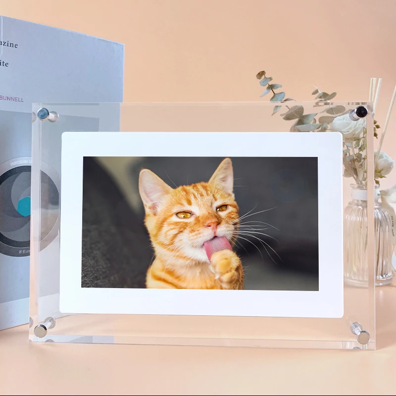 

Full Hd print infinite objects Clear Picture Lcd Screen 3d Electronic Price Displayed Acrylic Digital Photo Frame 5 Inch