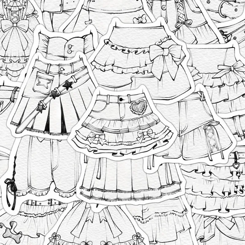 59 قطعة من ملصقات الديكور على شكل شخصية كرتونية للملابس الإبداعية على الجدران #2