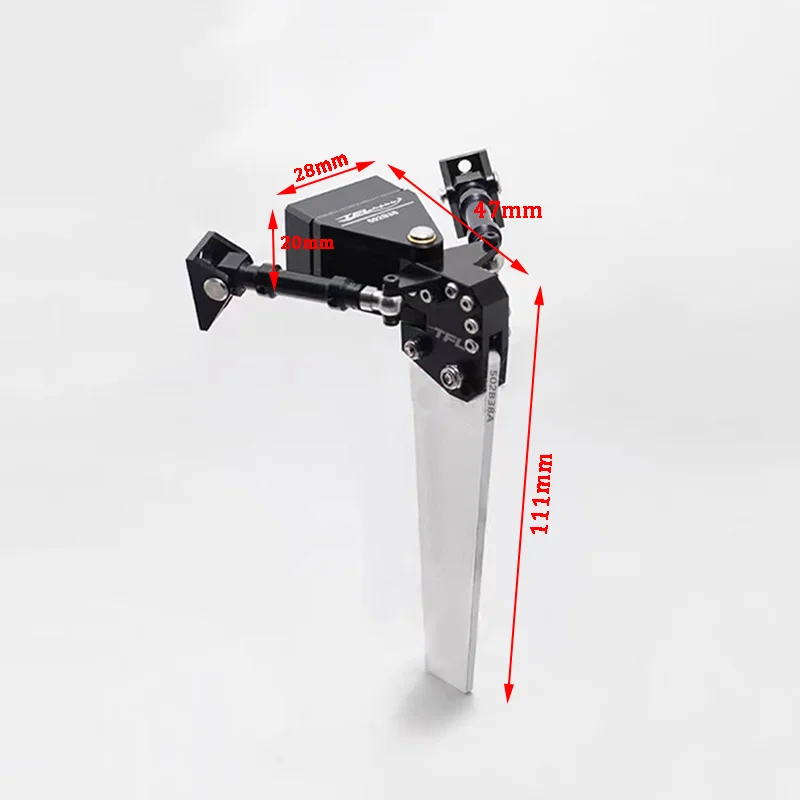 Hochwertiges Simulations ruder aus CNC-Aluminium legierung, geeignet für das bürstenlose Elektro boot modell mit Benzin katamaran