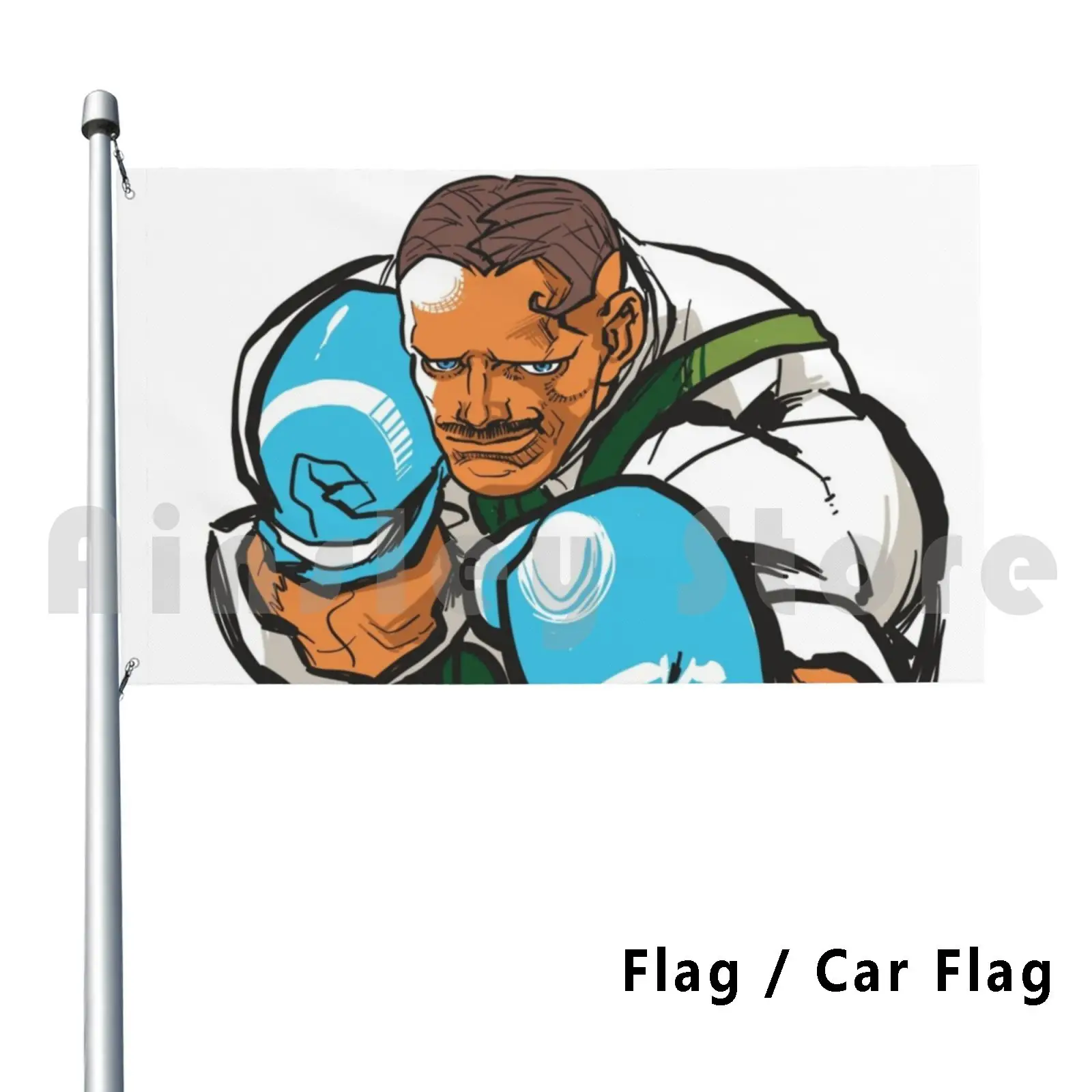 Street Outdoor Decor Flag Car Flag Ryu 2 Ii Hadouken Ken Balrog Vega Akuma Iii Alex Dudley Chun Li Cammy