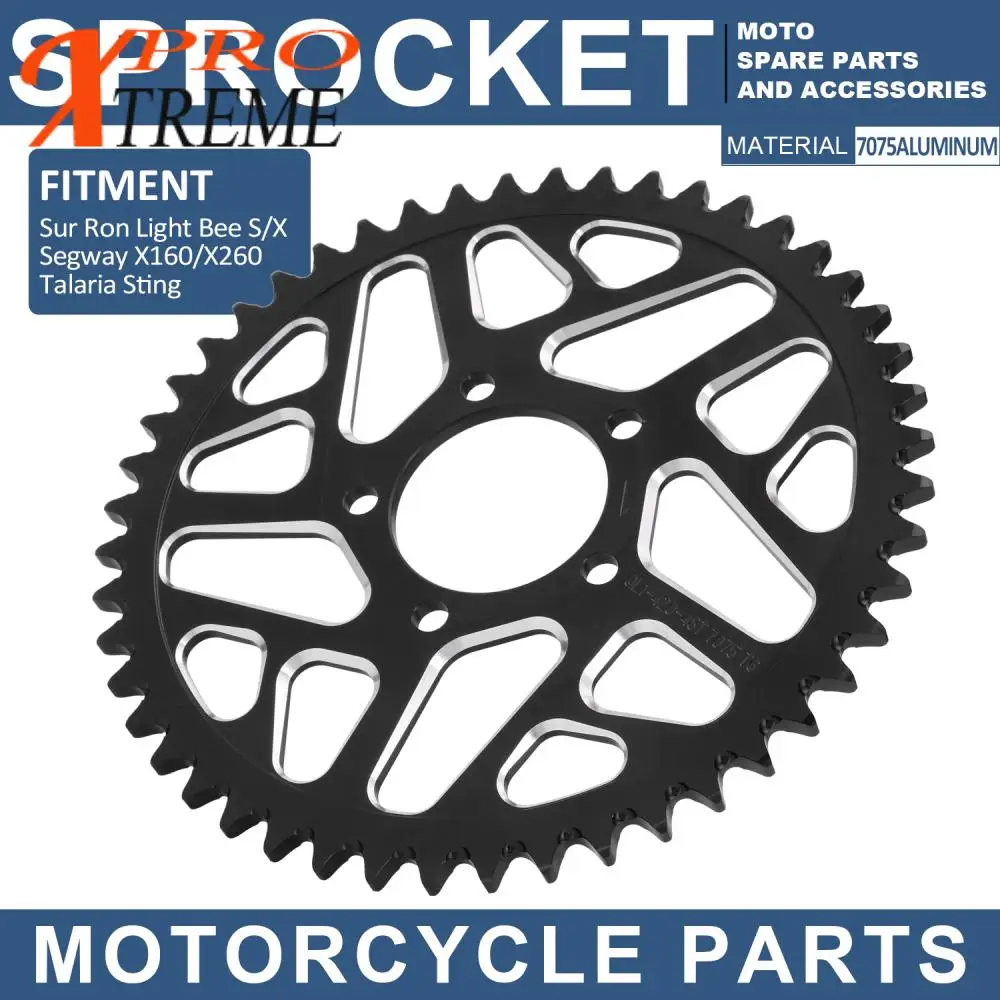 Motorcycles Accessories Aluminum Alloy Rear Chain Sprocket 48T For Sur Ron Light Bee S X For Segway X160 X260 For Talaria Sting