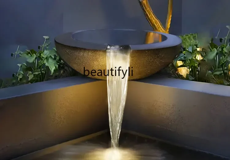 Flowing Water Ornaments Waterscape Fountain Water Bowl Circulating Waterfall Pond Pool Can Be Customized