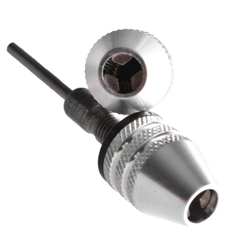

ABLL-2Pcs Three-Jaw Chuck Set 0.3-3.4Mm Round Handle Self-Centering Twist Drill Accessories Mini Drill Chuck