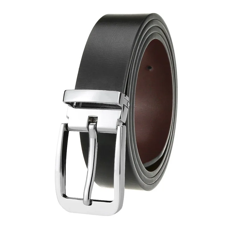 

Men's Belt Belts for Men 105-130cm High Quality Cow Genuine Leather Luxury Strap Male New Fashion Classice Vintage Pin Buckle