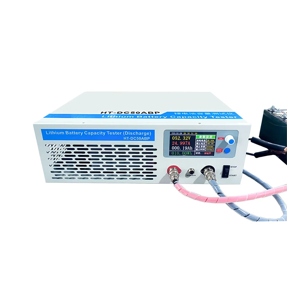 120V 1-50A DC Electronic Load Battery Capacity Tester - Discharger for Lithium/LiFePO4/NMC/Lead Acid/Ni-MH Batteries