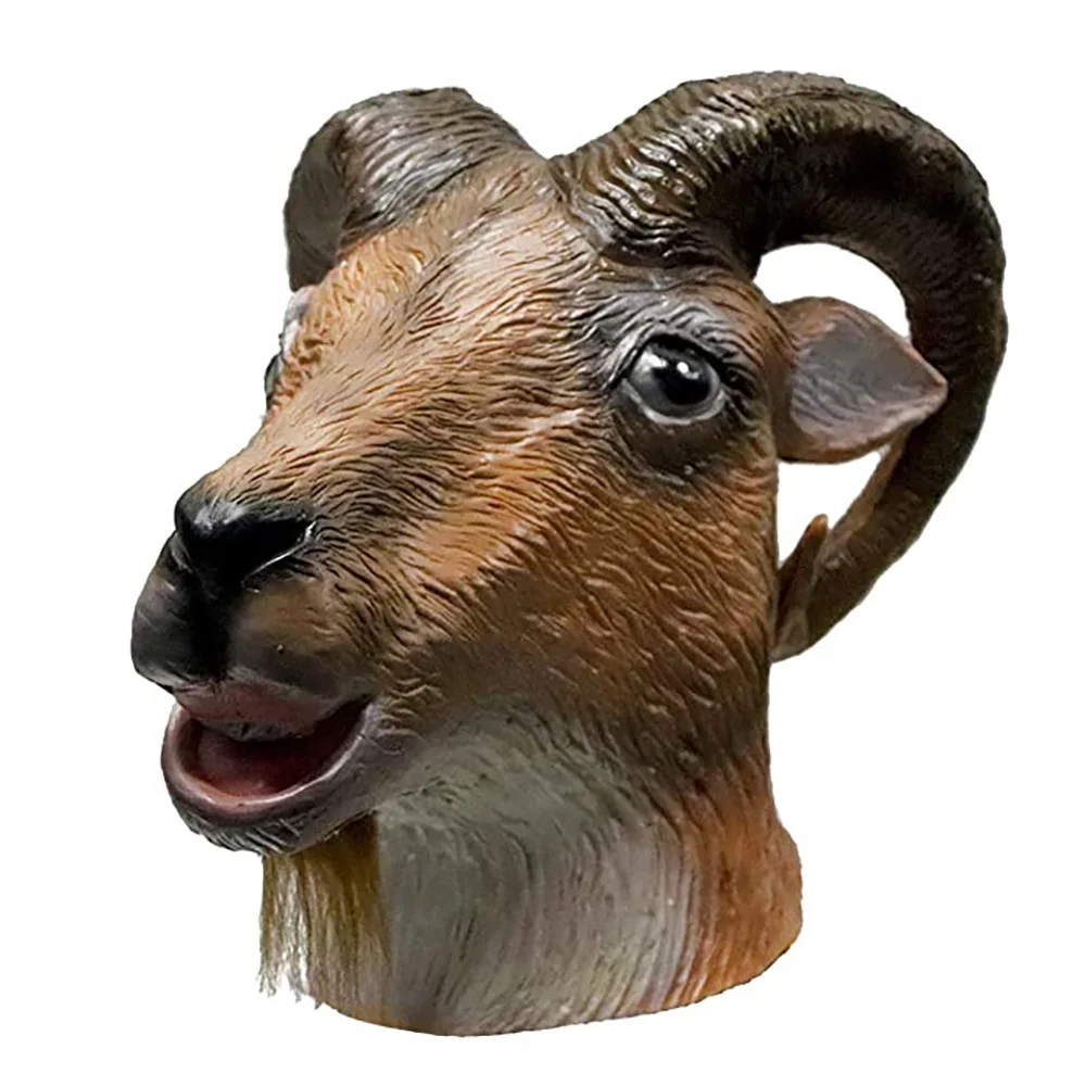 

Goat Antelope Animal Head Mask Full Head Halloween Party Costumes Fancy Dress Carnival Latex Masks