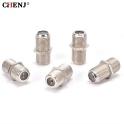 10Pcs Female F/F RG6 Coax Coaxial Cable SMA RF Coax Connector F Type Coupler Adapter Connector Plug For TV Antenna Extension