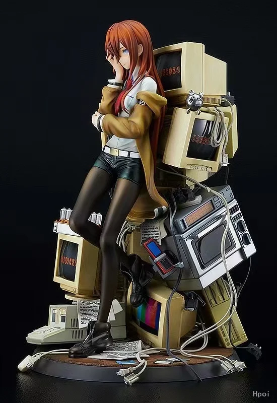 Original GSC Steins Gate Makise Kurisu reading steiner Anime Figure PVC Collectible Model Toys Gifts Ornaments Desktop