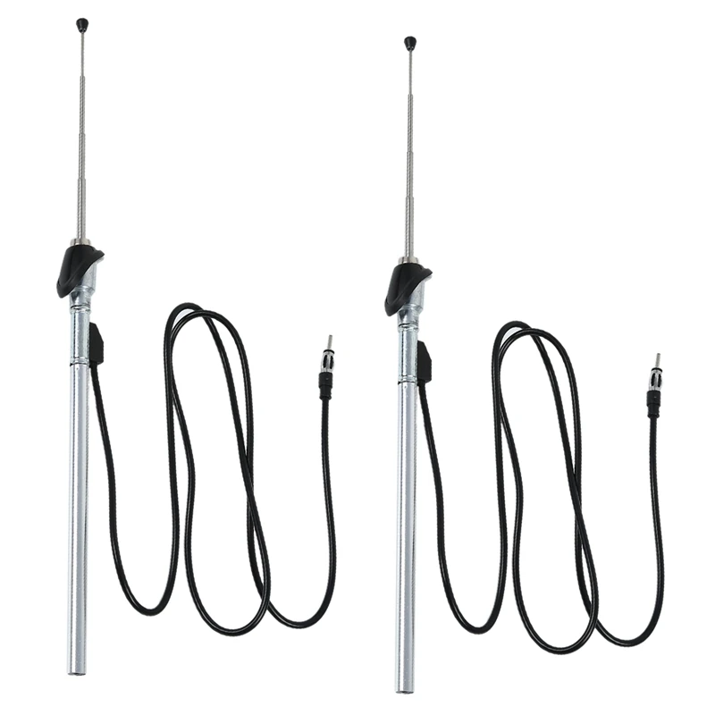 

2X Guard Mount Car Radio Antenna Aerial Suits For Toyota Hilux 1989-97 Manual Pushdown