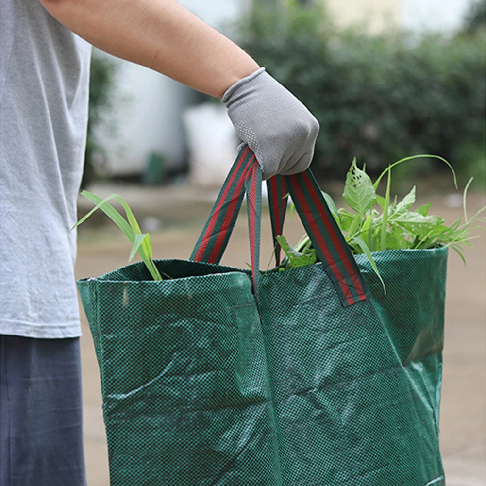 Sacs poubelle de camping grande capacité, sac à linge réutilisable et pliable pour jardin et cour