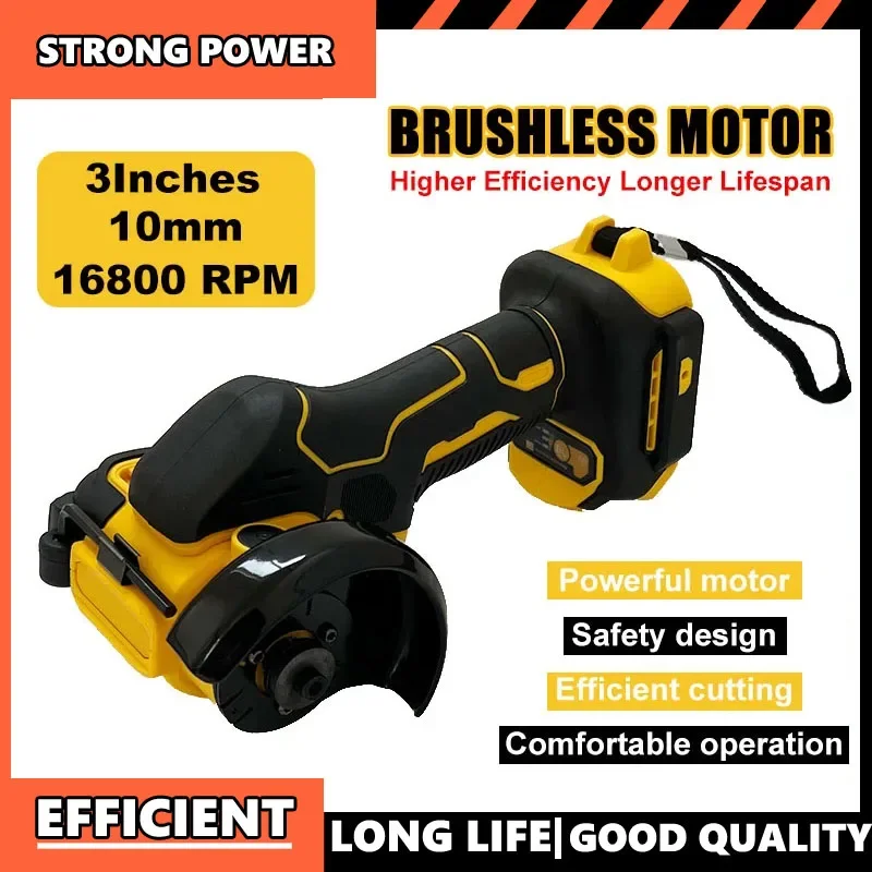 フィット DEWALT 20V バッテリーコードレスアングルグラインダー 3 インチミニ研磨研削盤電動切断電動工具