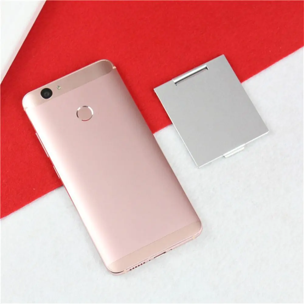 

Small Mirror Aluminum Folding Mirror Rectangle Foldable Makeup Mirrors Metal Ultra-thin Pocket Mini Mirror Travel Use