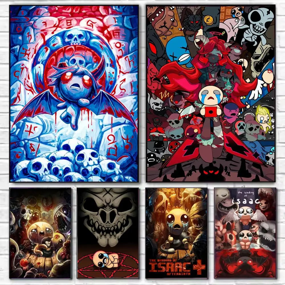 Game The Binding of Isaac Poster Stylish Wall Art Print for Living Room Bedroom Study Office Café Home Decor Modern Gift
